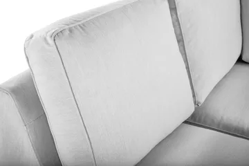 Optus Lyx 4-seters Venstrevendt U-formet Sofa med Divan og Sjeselong i Stoff - Grå - Møbler - Sofaer - U-sofa