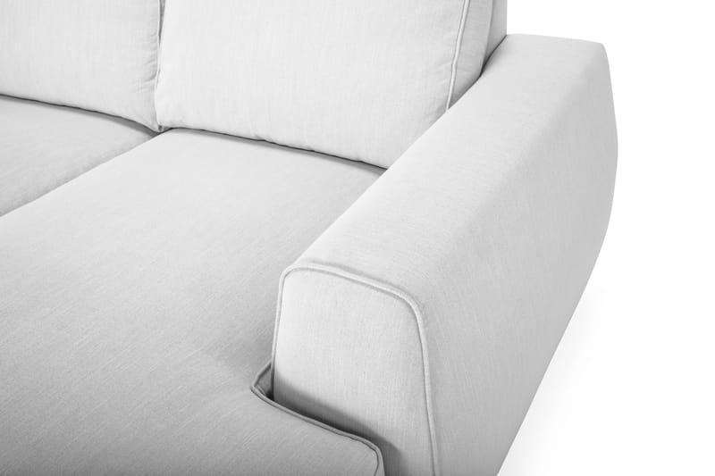 Optus Lyx 6-seters Venstrevendt U-formet Large Sofa med Divan og Sjeselong i Stoff - Grå - Møbler - Sofaer - U-sofa