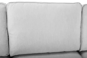 Optus Lyx 6-seters Venstrevendt U-formet Large Sofa med Divan og Sjeselong i Stoff - Grå - Møbler - Sofaer - U-sofa
