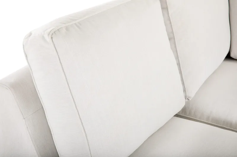 Optus Lyx 6-seters Venstrevendt U-formet Large Sofa med Divan og Sjeselong i Stoff - Lys grå - Møbler - Sofaer - U-sofa