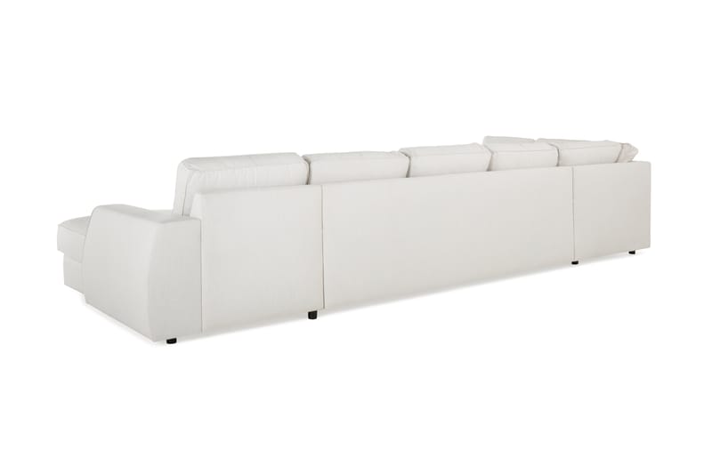 Optus Lyx 6-seters Venstrevendt U-formet Large Sofa med Divan og Sjeselong i Stoff - Lys grå - Møbler - Sofaer - U-sofa
