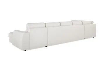 Optus Lyx 6-seters Venstrevendt U-formet Large Sofa med Divan og Sjeselong i Stoff - Lys grå - Møbler - Sofaer - U-sofa