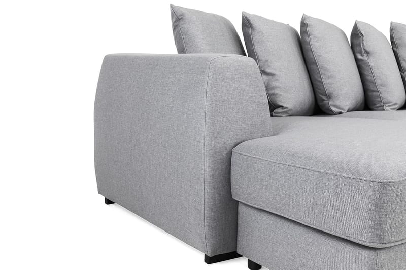 Optus U-sofa Large med Divan Venstre inkl. Konvoluttputer - Lysegrå - Møbler - Sofaer - U-sofa