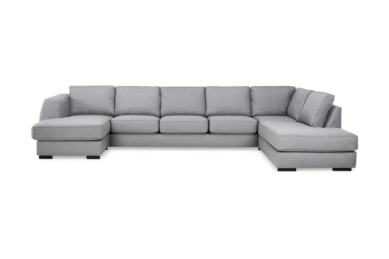 Optus U-sofa Large med Divan Venstre - Lysegrå - U-sofa