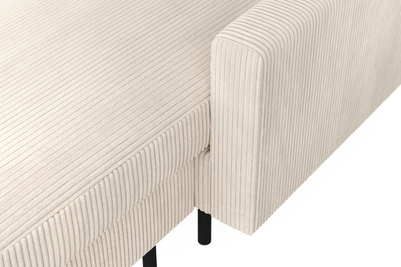 Peppe 4-seters Venstrevendt U-formet Sofa med Divan og Sjeselong i Manchester - Beige - Møbler - Sofaer - U-sofa
