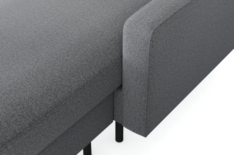 Peppe 4-seters Venstrevendt U-formet Sofa med Divan og Sjeselong i Stoff - Lys grå - Møbler - Sofaer - U-sofa