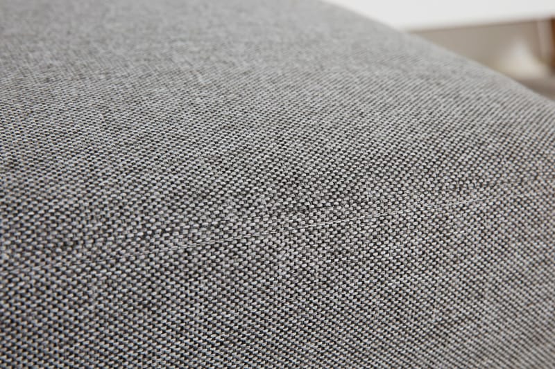 Porto U-sofa med Divan Venstre med Fotskammel - Grå - Møbler - Sofaer - U-sofa