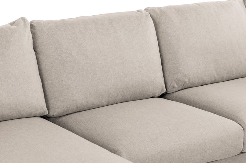 Trend 4-seters Høyrevendt U-formet Sofa med Divan og Sjeselong i Stoff - Beige - Møbler - Sofaer - U-sofa