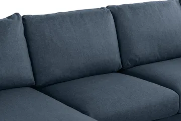 Trend 4-seters Høyrevendt U-formet Sofa med Divan og Sjeselong i Stoff - Blå - Møbler - Sofaer - U-sofa