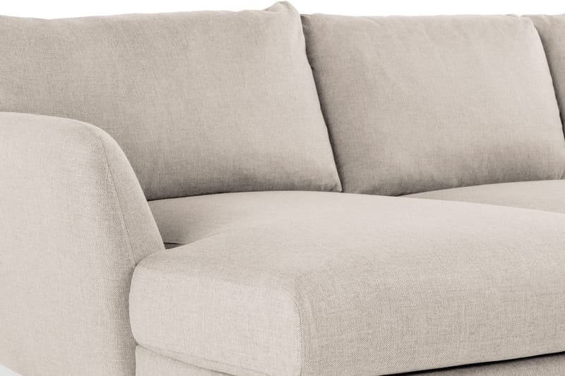 Trend 4-seters Venstrevendt U-formet Sofa med Divan og Sjeselong i Stoff - Beige - Møbler - Sofaer - U-sofa