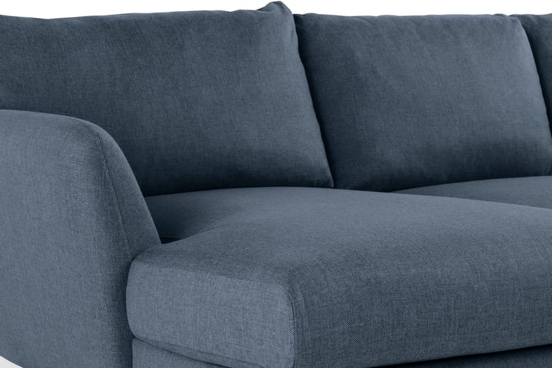 Trend 4-seters Venstrevendt U-formet Sofa med Divan og Sjeselong i Stoff - Blå - Møbler - Sofaer - U-sofa
