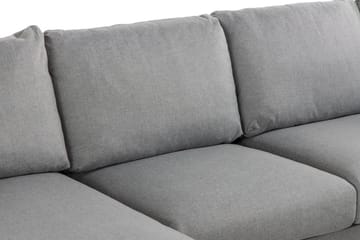 Trend 4-seters Venstrevendt U-formet Sofa med Divan og Sjeselong i Stoff - Grå - Møbler - Sofaer - U-sofa