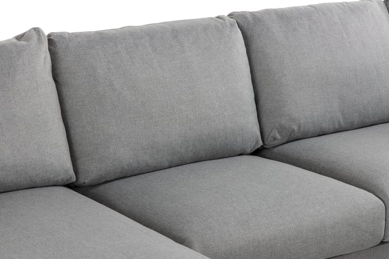 Trend 4-seters Venstrevendt U-formet Sofa med Divan og Sjeselong i Stoff - Grå - Møbler - Sofaer - U-sofa