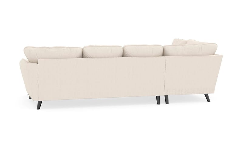 Trend Lyx 4-seters Høyrevendt U-formet Sofa med Divan og Sjeselong i Manchester - Beige - Møbler - Sofaer - U-sofa