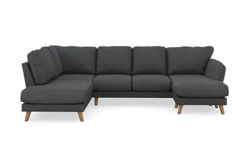 Trend Lyx 4-seters Høyrevendt U-formet Sofa med Divan og Sjeselong i Manchester