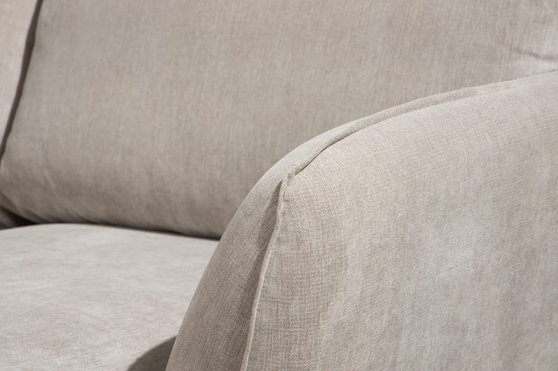 Trend Lyx 4-seters Høyrevendt U-formet Sofa med Divan og Sjeselong i Stoff - Beige - Møbler - Sofaer - U-sofa