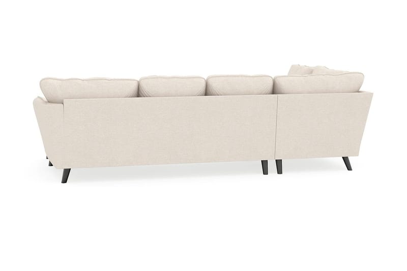 Trend Lyx 4-seters Høyrevendt U-formet Sofa med Divan og Sjeselong i Stoff - Beige - Møbler - Sofaer - U-sofa