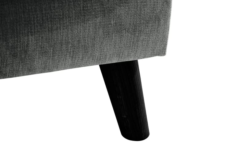 Trend Lyx 4-seters Høyrevendt U-formet Sofa med Divan og Sjeselong i Stoff - Grå - Møbler - Sofaer - U-sofa