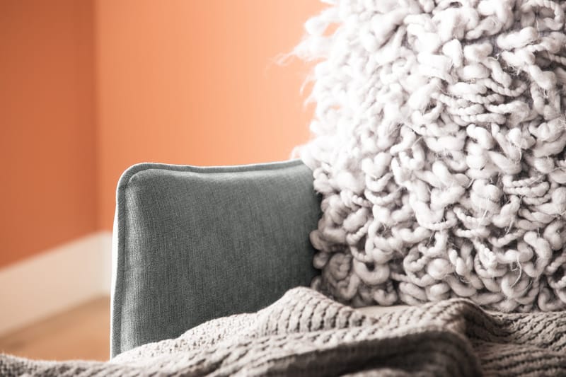 Trend Lyx 4-seters Høyrevendt U-formet Sofa med Divan og Sjeselong i Stoff - Grå - Møbler - Sofaer - U-sofa