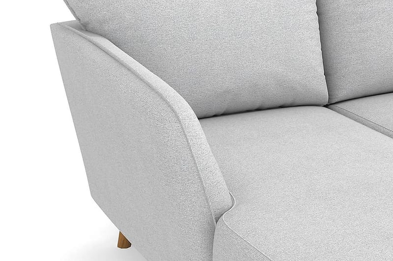 Trend Lyx 4-seters Høyrevendt U-formet Sofa med Divan og Sjeselong i Stoff - Lys grå - Møbler - Sofaer - U-sofa