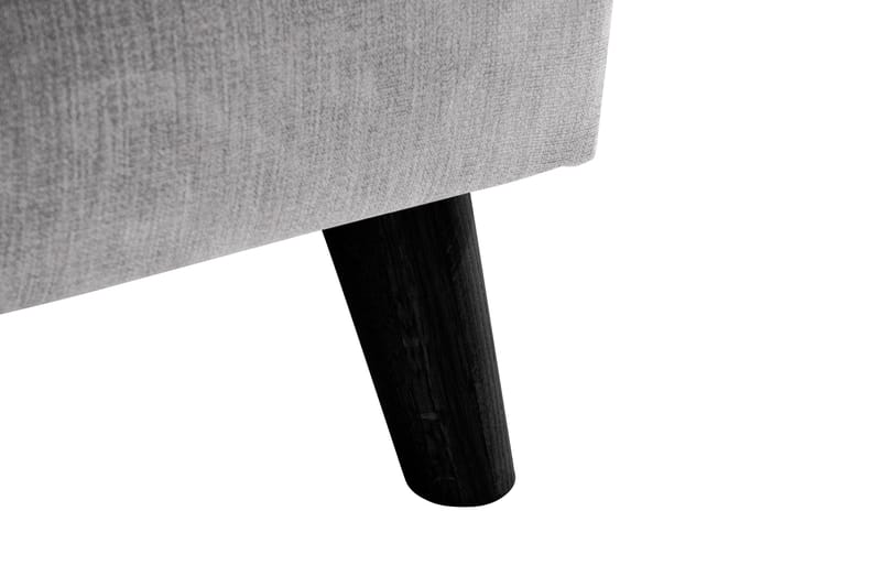 Trend Lyx 4-seters Høyrevendt U-formet Sofa med Divan og Sjeselong i Stoff - Lys grå - Møbler - Sofaer - U-sofa