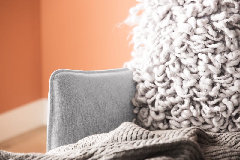 Trend Lyx 4-seters Høyrevendt U-formet Sofa med Divan og Sjeselong i Stoff - Lys grå - Møbler - Sofaer - U-sofa