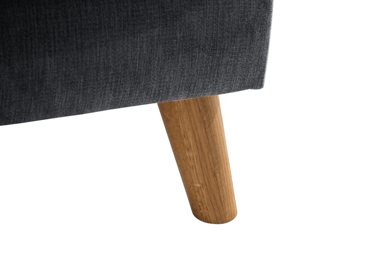 Trend Lyx 4-seters Høyrevendt U-formet Sofa med Divan og Sjeselong i Stoff - Mørk grå - Møbler - Sofaer - U-sofa