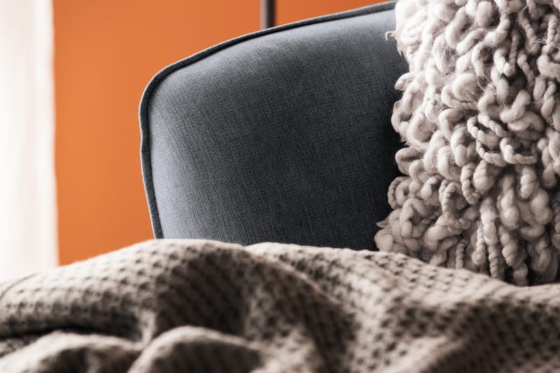 Trend Lyx 4-seters Høyrevendt U-formet Sofa med Divan og Sjeselong i Stoff - Mørk grå - Møbler - Sofaer - U-sofa