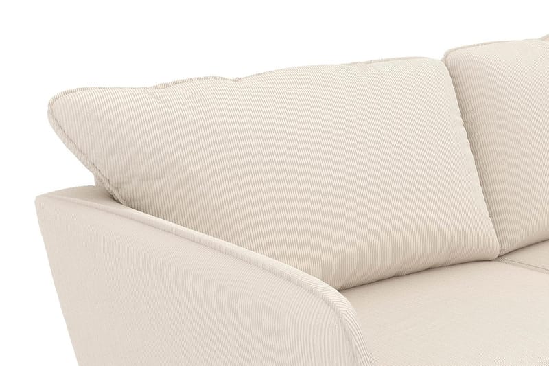 Trend Lyx 4-seters Venstrevendt U-formet Sofa med Divan og Sjeselong i Manchester - Beige - Møbler - Sofaer - U-sofa