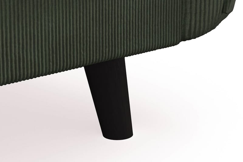 Trend Lyx 4-seters Venstrevendt U-formet Sofa med Divan og Sjeselong i Manchester - Mørkegrønn - Møbler - Sofaer - U-sofa