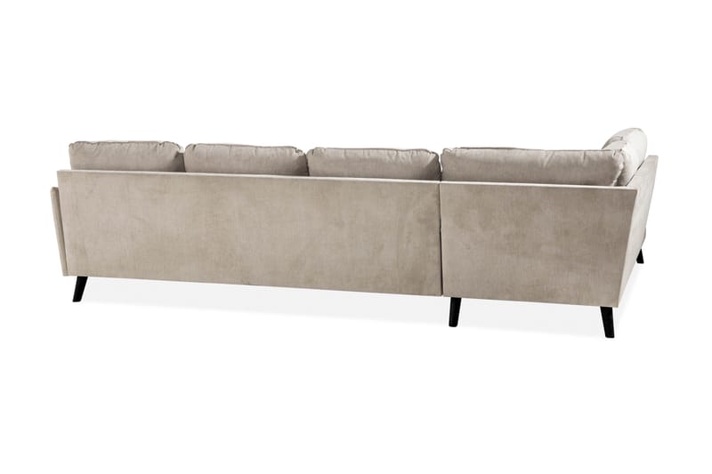 Trend Lyx 4-seters Venstrevendt U-formet Sofa med Divan og Sjeselong i Stoff - Beige - Møbler - Sofaer - U-sofa
