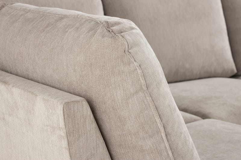 Trend Lyx 4-seters Venstrevendt U-formet Sofa med Divan og Sjeselong i Stoff - Beige - Møbler - Sofaer - U-sofa
