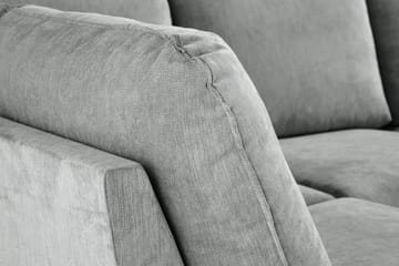 Trend Lyx 4-seters Venstrevendt U-formet Sofa med Divan og Sjeselong i Stoff - Grå - Møbler - Sofaer - U-sofa