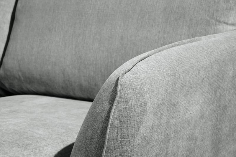 Trend Lyx 4-seters Venstrevendt U-formet Sofa med Divan og Sjeselong i Stoff - Grå - Møbler - Sofaer - U-sofa