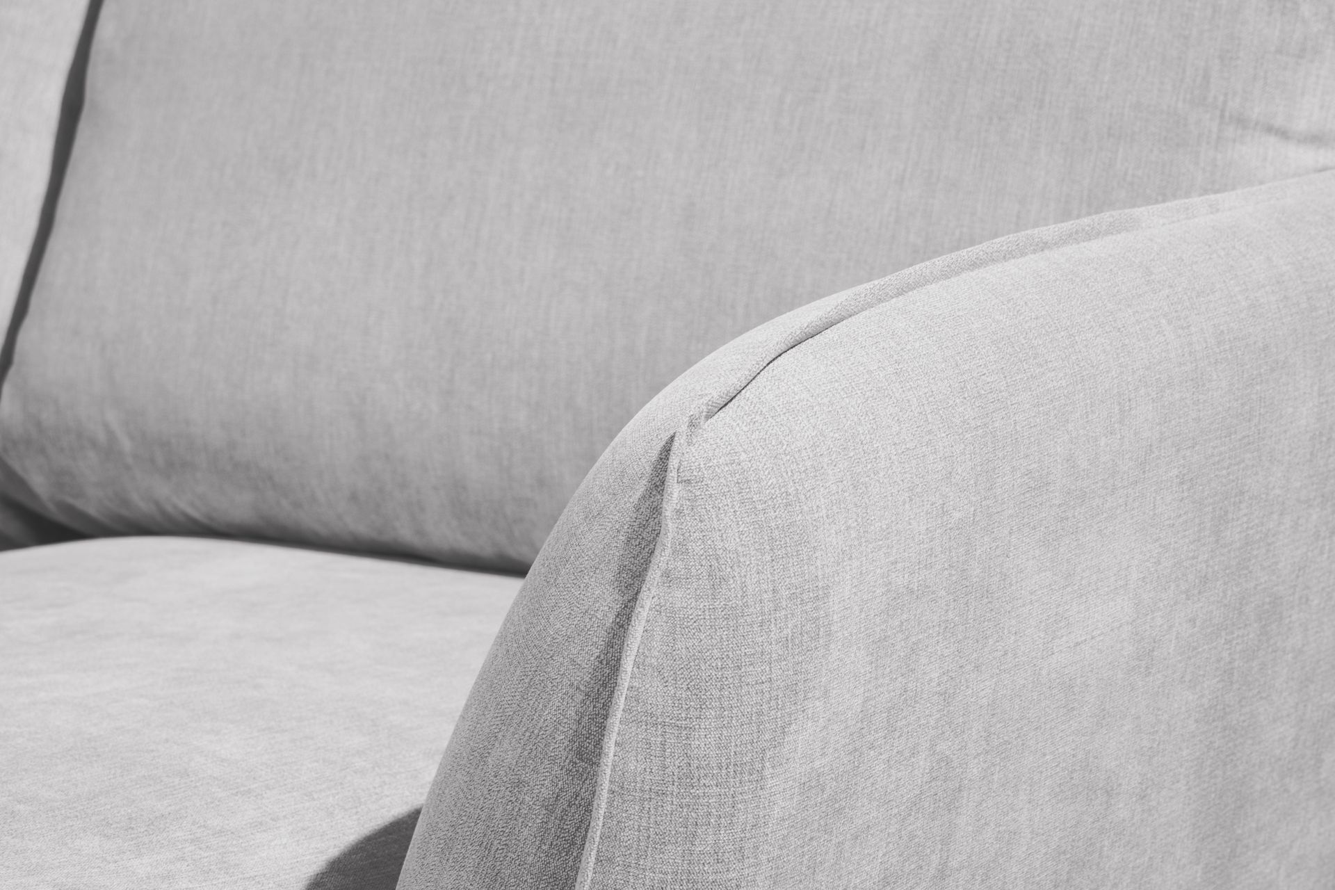 Trend Lyx 4-seters Venstrevendt U-formet Sofa med Divan og Sjeselong i Stoff - Lys grå - Møbler - Sofaer - U-sofa