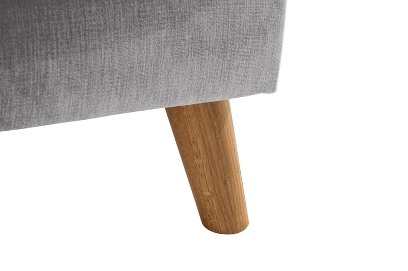 Trend Lyx 4-seters Venstrevendt U-formet Sofa med Divan og Sjeselong i Stoff - Lys grå - Møbler - Sofaer - U-sofa