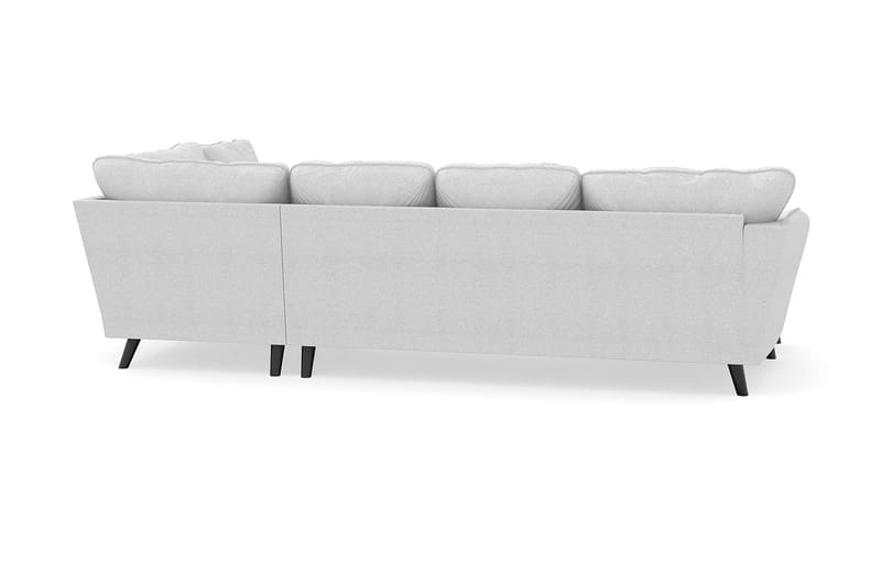 Trend Lyx 4-seters Venstrevendt U-formet Sofa med Divan og Sjeselong i Stoff - Lys grå - Møbler - Sofaer - U-sofa