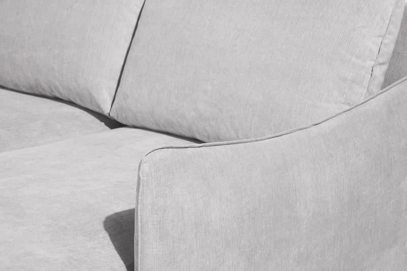 Trend Lyx 4-seters Venstrevendt U-formet Sofa med Divan og Sjeselong i Stoff - Lys grå - Møbler - Sofaer - U-sofa