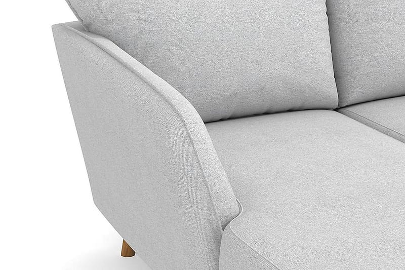 Trend Lyx 4-seters Venstrevendt U-formet Sofa med Divan og Sjeselong i Stoff - Lys grå - Møbler - Sofaer - U-sofa
