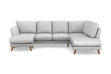 Trend Lyx 4-seters Venstrevendt U-formet Sofa med Divan og Sjeselong i Stoff