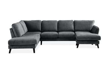 Trend Lyx 4-seters Venstrevendt U-formet Sofa med Divan og Sjeselong i Stoff