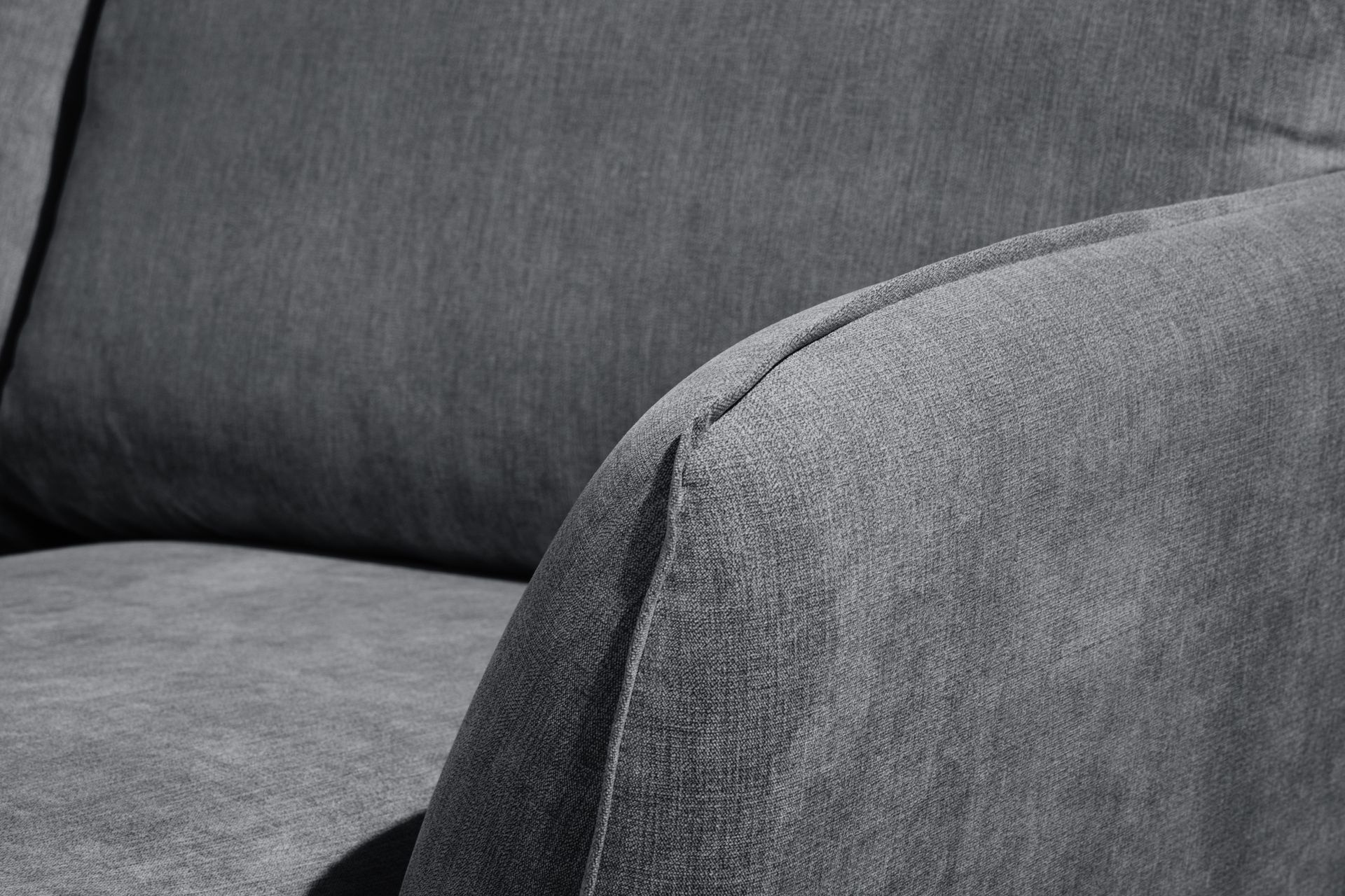 Trend Lyx 4-seters Venstrevendt U-formet Sofa med Divan og Sjeselong i Stoff - Mørk grå - Møbler - Sofaer - U-sofa