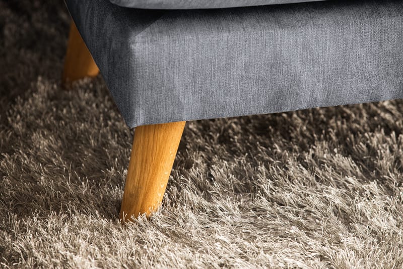 Trend Lyx 4-seters Venstrevendt U-formet Sofa med Divan og Sjeselong i Stoff - Mørk grå - Møbler - Sofaer - U-sofa