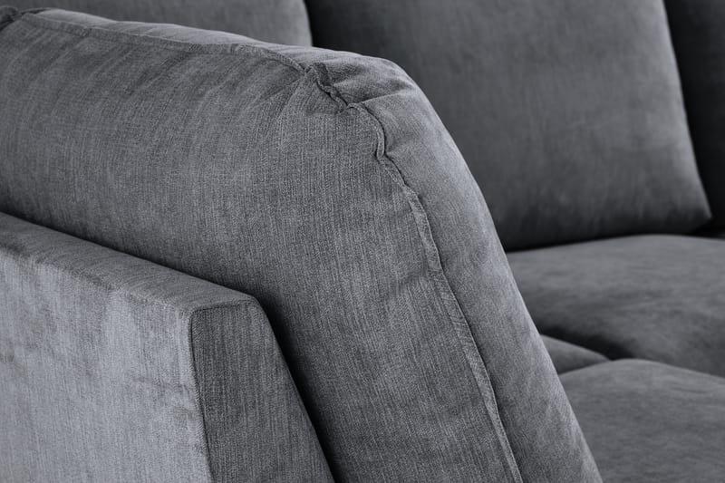 Trend Lyx U-Sofa med Divan Høyre - Mørkegrå - U-sofa