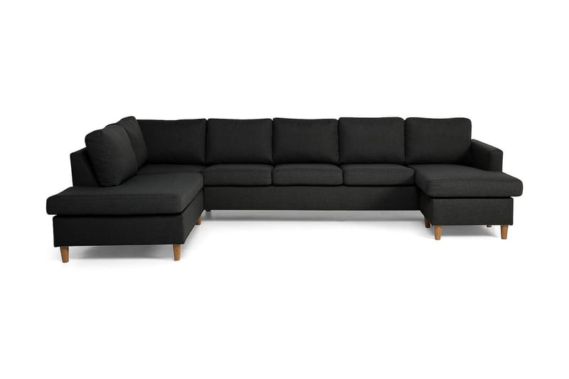 Zero U-sofa Large med Divan Høyre - Mørkegrå - Møbler - Sofaer - U-sofa