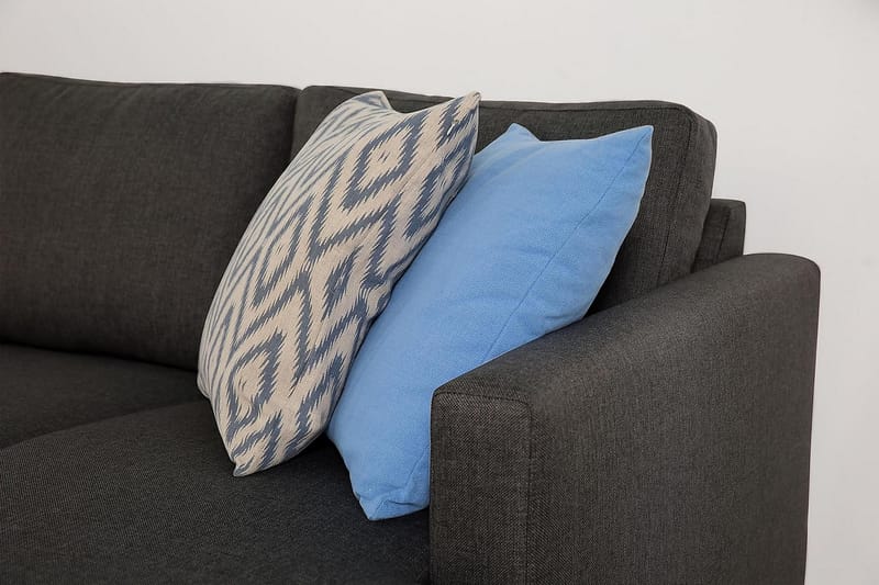 Zero U-sofa Large med Divan Høyre - Mørkegrå - Møbler - Sofaer - U-sofa