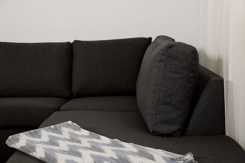 Zero U-sofa med Divan Venstre - Mørkegrå - U-sofa