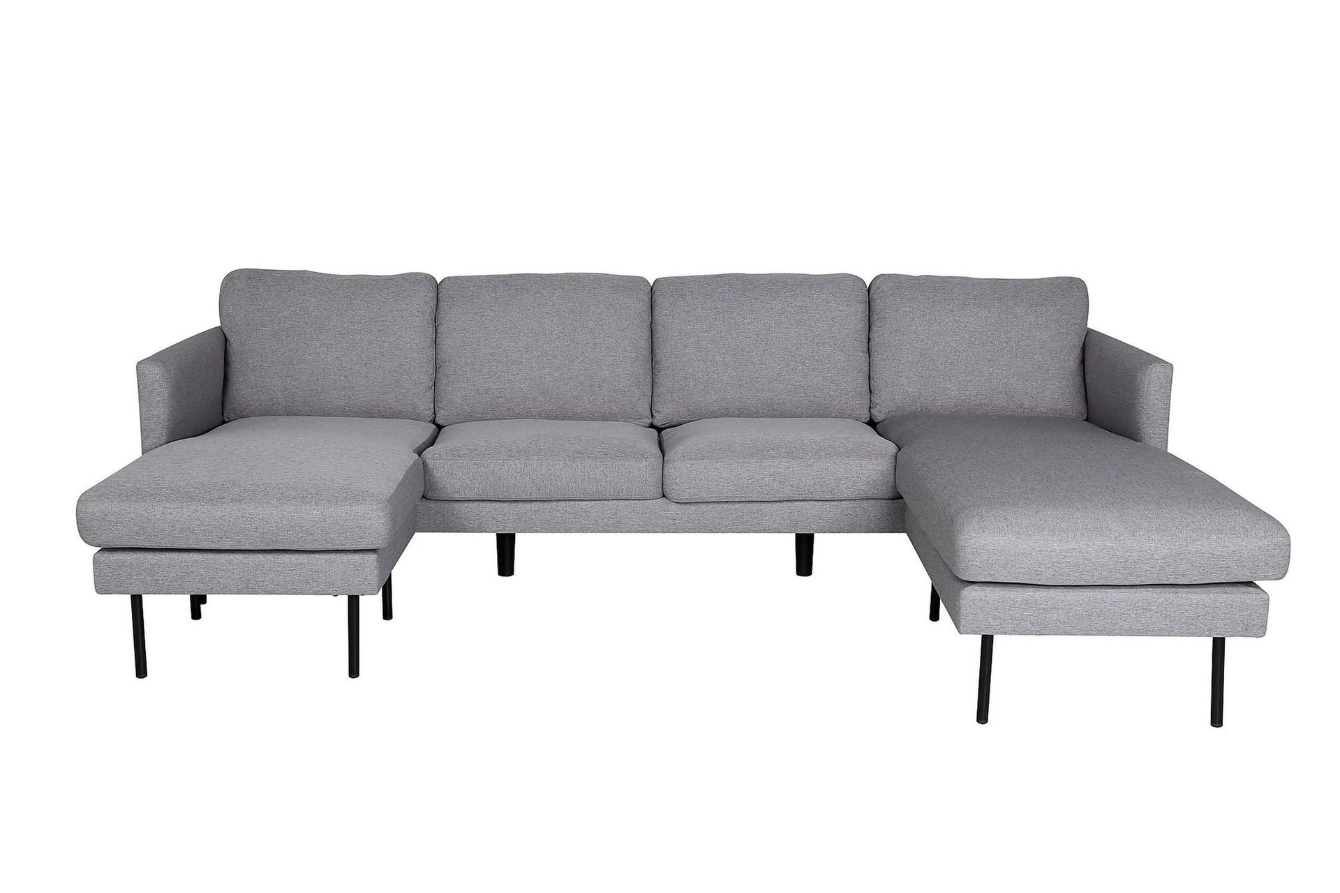 Zoom U-sofa - Grå