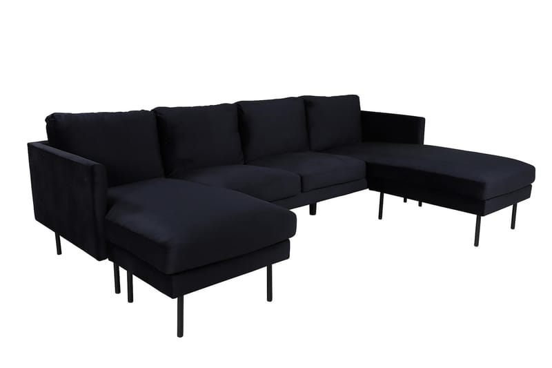 Zoom U-sofa - Svart - U-sofa