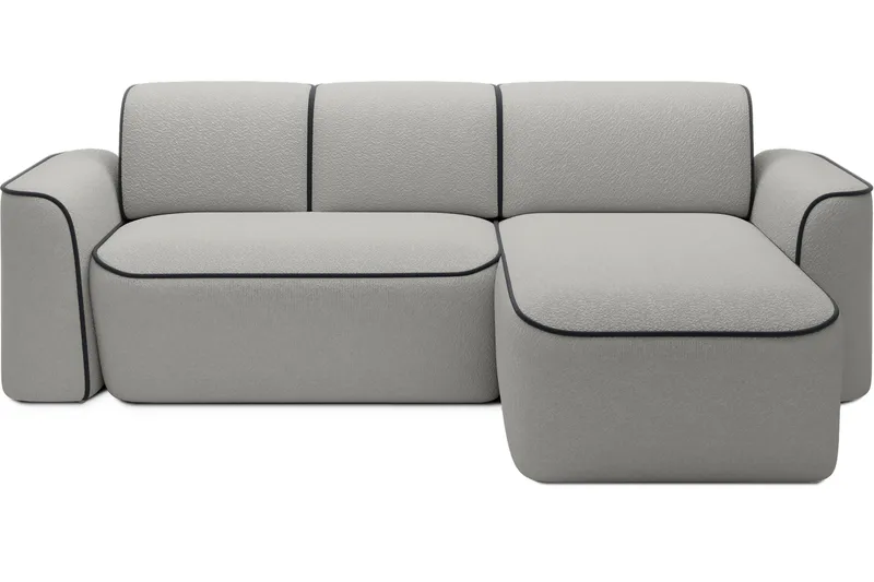 Ume 4-seter Sofa med Sjeselong - Grå - Møbler - Sofaer - Sofa med sjeselong